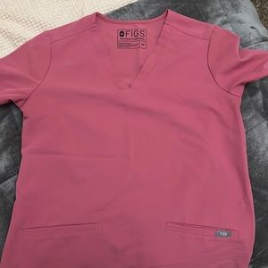 Figs rose quartz scrub top Casma